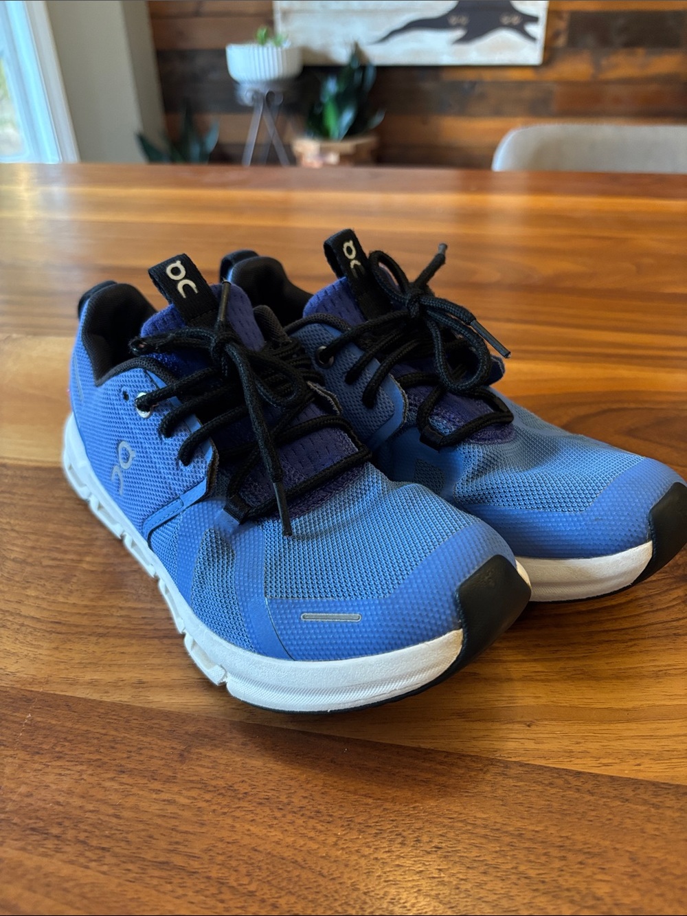 On Kids Cloud Sky Blue Running Shoes Size Youth 4.5